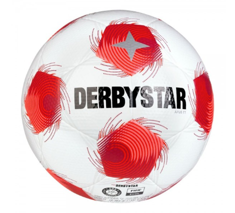 10 Stück - Derbystar Apus TT DB v25 Trainingsball weiß/rot Gr 5
