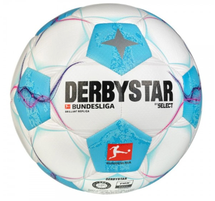 10 Stück - Derbystar Bundesliga Replica Trainingsball weiß Gr 5